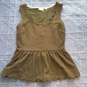 Anthropologie Peplum tank